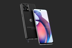 Das Motorola Moto G Stylus 2023 begnügt sich mit einer Dual-Kamera, verzichtet also offenbar auf nutzlose 2 MP Sensoren. (Bild: @OnLeaks)