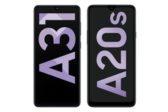 Das Galaxy A31 und das Galaxy A20s neu von Samsung. (Bild: Samsung)