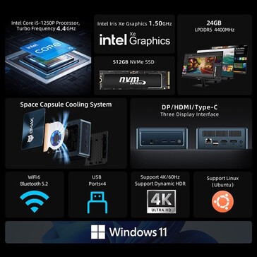 Verbaut ist eine sinnvoll dimensionierte SSD (Bildquelle: Bmax)