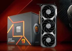 AMD hat das mögliche Referenz-Design von Radeon RX 9000 bereits auf einem Promo-Bild gezeigt. (Bildquelle: AMD)