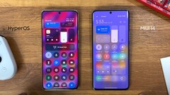 Das mit dem Xiaomi 14 startende HyperOS Betriebssystem von Xiaomi sehen wir teils bereits im Vergleich mit MIUI 14. (Bild: Techdroider)