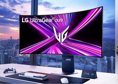 Der neueste Gaming-Monitor von LG kann wahlweise flach oder gekrümmt verwendet werden. (Bildquelle: LG)