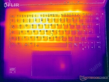 Oberflächentemperaturen Stresstest (Oberseite)