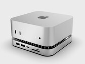 Das neueste Dock von RayCue erweitert den Mac mini um eine M.2-SSD und um viele Ports. (Bildquelle: RayCue)