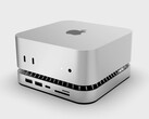 Das neueste Dock von RayCue erweitert den Mac mini um eine M.2-SSD und um viele Ports. (Bildquelle: RayCue)