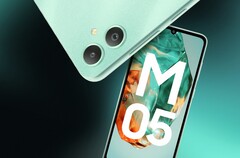 Das Samsung Galaxy M05 soll bald mit 50 MP Kamera und 5.000 mAh Akku starten. (Bildquelle: Samsung, via Amazon Indien)