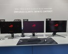 Asus zeigt auf der Gamescom den Unterschied zwischen verschiedenen Beschichtungen (Bildquelle: Notebookcheck)