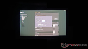 Display-Farbeinstellungen im Bildschirmmenü (Bildquelle: Notebookcheck)