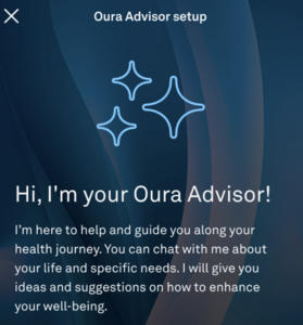 Ein KI-Assistent ist nun vorhanden (Bildquelle: Oura)