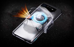 Das Asus ROG Phone 6D Ultimate setzt auf eine motorisierte Klappe für eine möglichst effiziente Kühlung. (Bild: Asus)