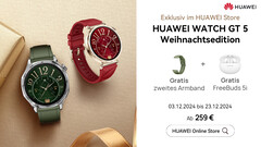 Die HUAWEI WATCH GT 5 Christmas Edition startet ab 259 Euro. (Bildquelle: Huawei)