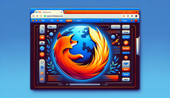 Mozilla Firefox Benutzeroberfläche (Bildquelle: Generiert mit DALL-E 3)