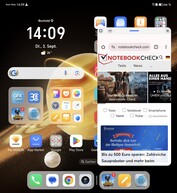 Homescreen mit Multitasking