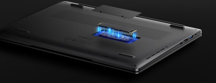 SSD und Arbeitsspeicher lassen sich einfach wechseln (Bildquelle: Chuwi)