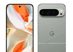 Das Google Pixel 9 Pro wird zumindest in vier Farben angeboten. (Bildquelle: @OnLeaks / AndroidHeadlines)