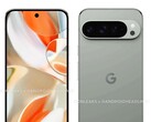 Das Google Pixel 9 Pro wird zumindest in vier Farben angeboten. (Bildquelle: @OnLeaks / AndroidHeadlines)