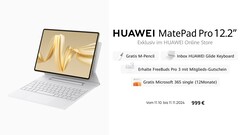 Das MatePad Pro 12.2 und das MatePad 12 X starten mit diversen Geschenken. (Bildquelle: Huawei)