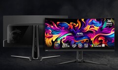 MSIs neue Gaming-Monitore verlassen sich auf QD-OLED-Panels von Samsung. (Bild: MSI)