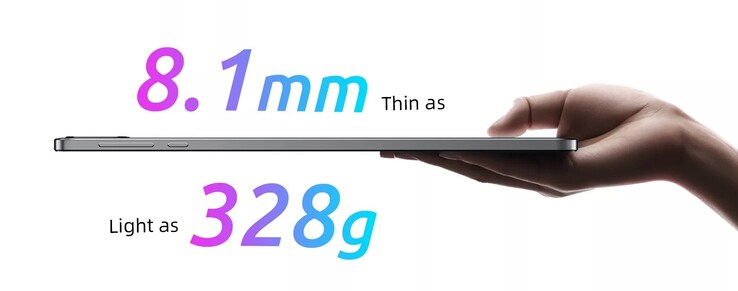 Das Tablet ist recht dünn (Bildquelle: Bmax)
