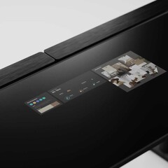 Lumina Desk: Höhenverstellbarer Tisch mit OLED-Bildschirm (Bild: Lumina)
