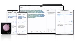 Alle Galaxy AI Features des Galaxy S24 landen in Kürze auch auf den älteren Samsung-Flaggschiffen aus 2023, wie Screenshots und Video zeigen. (Bild: Samsung)