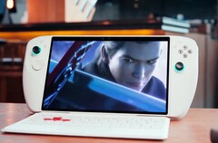 Der neueste Gaming-Handheld von Tencent kann 3D-Inhalte ohne Brille darstellen. (Bildquelle: Intel / Tencent)