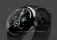 Die Google Pixel Watch 3 soll gleich zwei bedeutende Funk-Upgrades erhalten. (Bildquelle: @OnLeaks / 91mobiles)