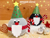 Amazon Alexa und der Echo-Wichtel: Zur weihnachtlichen Bastelzeit gibt es zwei Bastelbögen.
