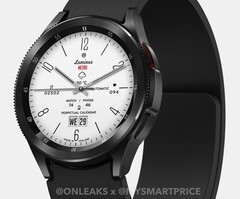 Die Samsung Galaxy Watch 6 Classic zeigt sich auf geleakten Rendern. (Bild: MySmartPrice, @OnLeaks)