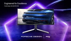 Neuer Gaming-Monitor im Porsche Design: Porsche Design AOC AGON PRO PD34. (Bildquelle: AOC)