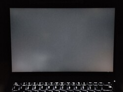 Mittelstarkes Backlight Bleeding (hier verstärkt dargestellt)