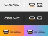 System76 präsentiert das Logo ihres Cosmic Desktop in verschiedenen Variationen (Bild: System76).