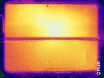 Oberflächentemperaturen Stresstest (Rückseite)