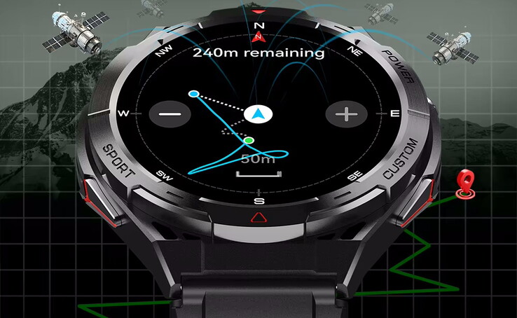 GPS ist vorhanden, an den Ausgangspunkt kann navigiert werden (Bildquelle: Cubot)