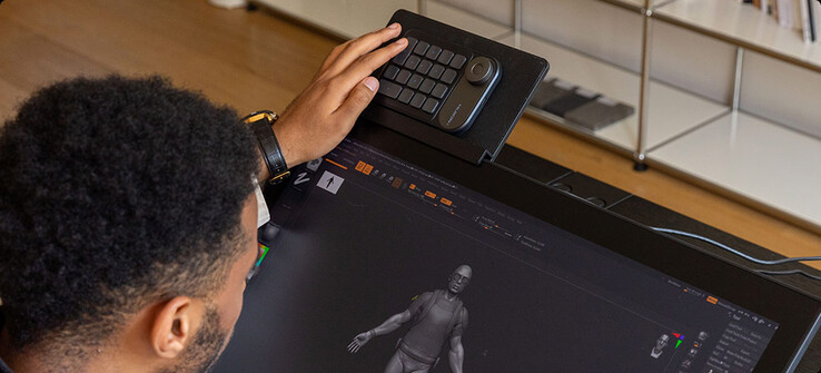 Optonal ist ein Tastenpad erhältlich (Bildquelle: Huion)