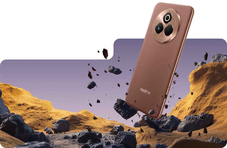 Eine MIL-STD-810H-Zertifizierung in Bezug auf die Sturzresistenz soll ebenfalls vorliegen (Bildquelle: Realme)