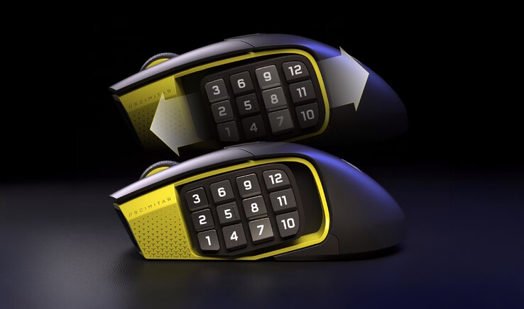 Das Tastenfeld lässt sich verschieben (Bildquelle: Corsair)