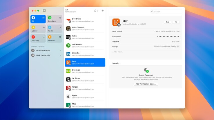 Das Update auf macOS 15 bringt eine dedizierte Passwörter-App mit.