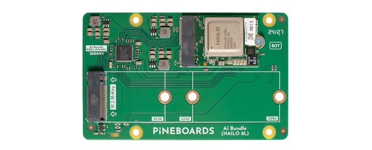 Die installierte Hailo-8L-Karte kann ausgetauscht werden (Bildquelle: Pineboards)