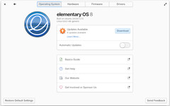 Systemaktualisierungen werden in elementary OS 8 in die Systemeinstellungen integriert (Bildquelle: elementary Blog)