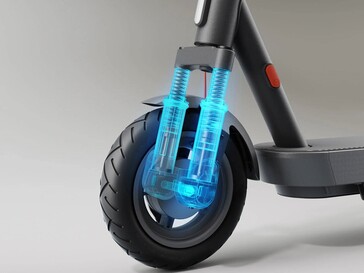 Eine Federgabel ist vorhanden (Bildquelle: Xiaomi)