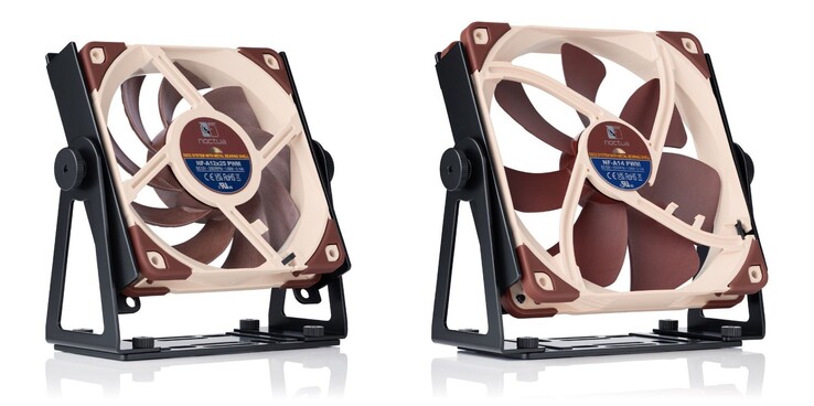 Die Noctua NV-FM1 Lüfter-Halterung ist mit allen 120 mm und 140 mm Noctua-Lüftern kompatibel.