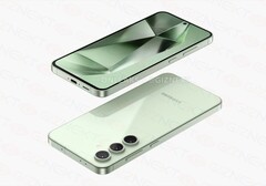 Das Samsung Galaxy S24 FE soll ein ähnliches Design wie das Galaxy S24 erhalten. (Bildquelle: @OnLeaks / Giznext)