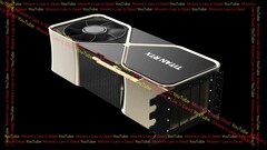 Die Nvidia Titan RTX der nächsten Generation soll vier Slots breit sein. (Bild: Moore&#039;s Law is Dead)