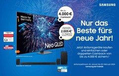 Samsung hat eine neu Cashback-Aktion für Neo QLEDs, QLEDs und Q-Soundbars gestartet. (Bild: Samsung)