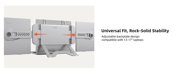 Es kommt eine spezielle Halterung zum Einsatz (Bildquelle: Bigme)