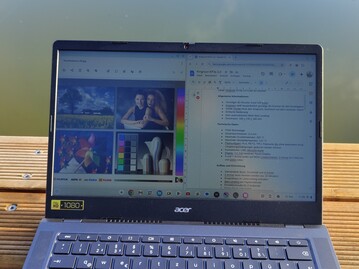 Acer Chromebook Plus CB514 im Außeneinsatz