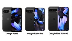 Der neueste Google-Leak liefert uns einen Blick auf offizielle Renderbilder von Pixel 9, Pixel 9 Pro und Pixel 9 Pro XL. (Bildquelle: Google, via Evan Blass)