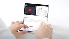 Nicht nur Huawei, Samsung und Xiaomi, auch Tecno arbeitet an einem Tri-Foldable, das in einem Konzeptvideo nun als Tecno Phantom Ultimate 2 präsentiert wurde. (Bildquelle: Tecno)