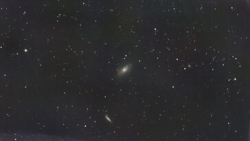 Der erste Versuch eines Astro-Fotos mit wenig Stacking (Bildquelle: Marc Zander / Notebookcheck)